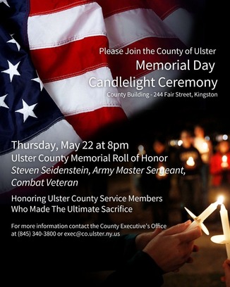 Memorial Day Candlelight Vigil flyer