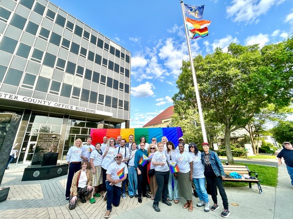 pride month flag raising