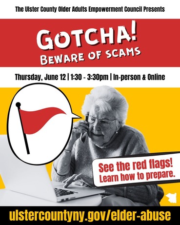 Beware of Scams OFA Event Poster