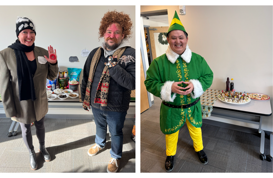 Board of Elections members dressed up for their holiday party