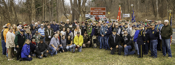 VSA staff and clients at the Vietnam Veterans Memorial Highway