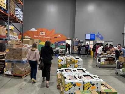 County Executive Metzger at the Regional Food Bank