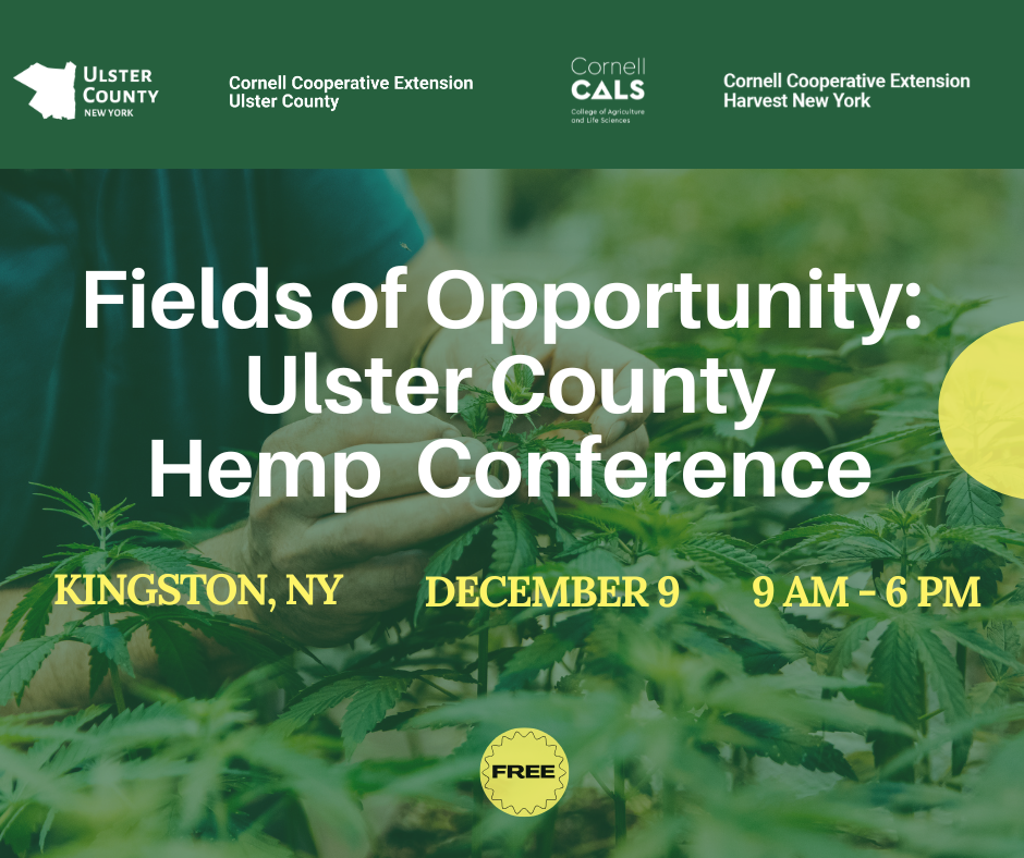 Flyer for the Ulster County Hemp Conference