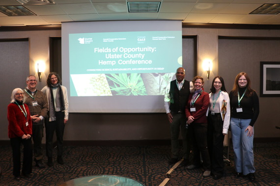 County Executive Metzger with County officials and CCE leaders at the Fields of Opportunity Hemp Conference