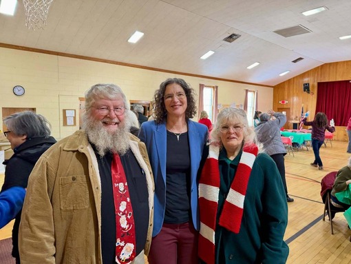 County Executive Metzger with attendees at the OFA Holiday Cabaret