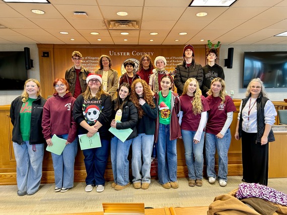 County Executive Metzger with the Kingston High School Choir