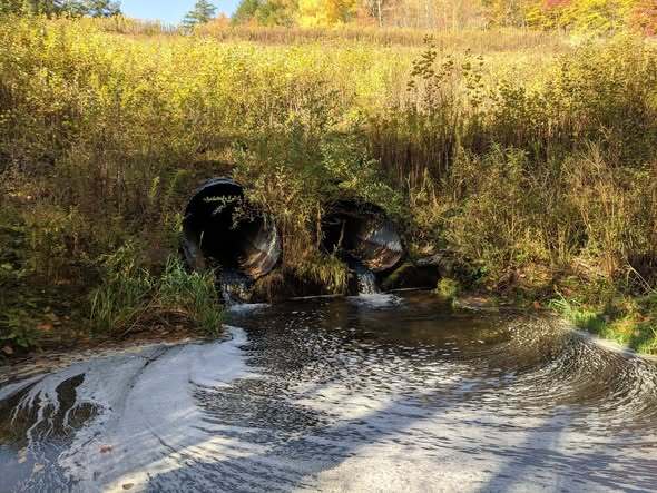 One of the culverts on Alton Creek