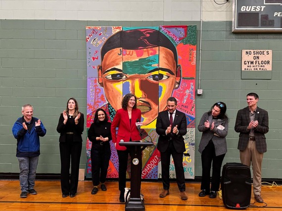 County Executive Metzger with local officials at the DASNY BRICKS grants celebration