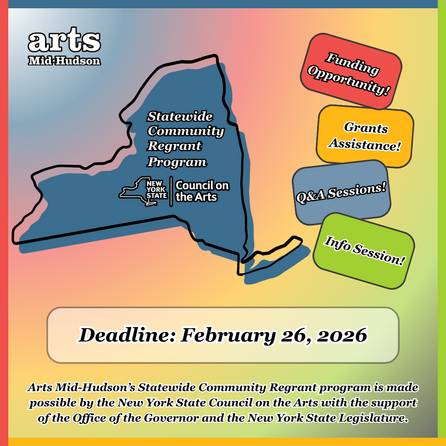 Arts Mid-Hudson grant program graphic