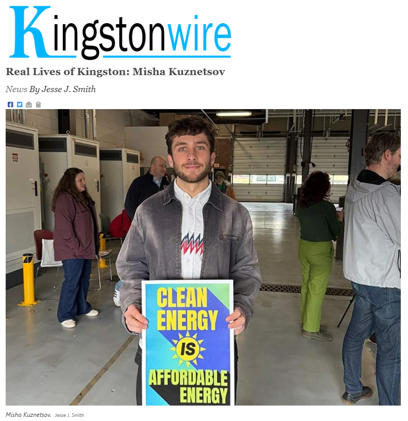 Misha Kuznetsov featured in the Kingston Wire