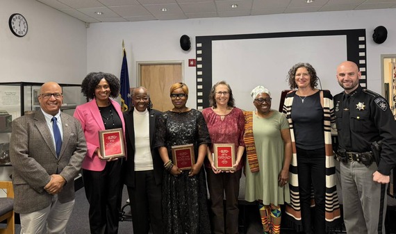 County Executive Metzger with award winners at the NAACP Ellenville's Women's History Month awards event