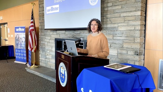 County Executive Metzger speaking at last week's Reimagining SUNY Ulster Committee Meeting