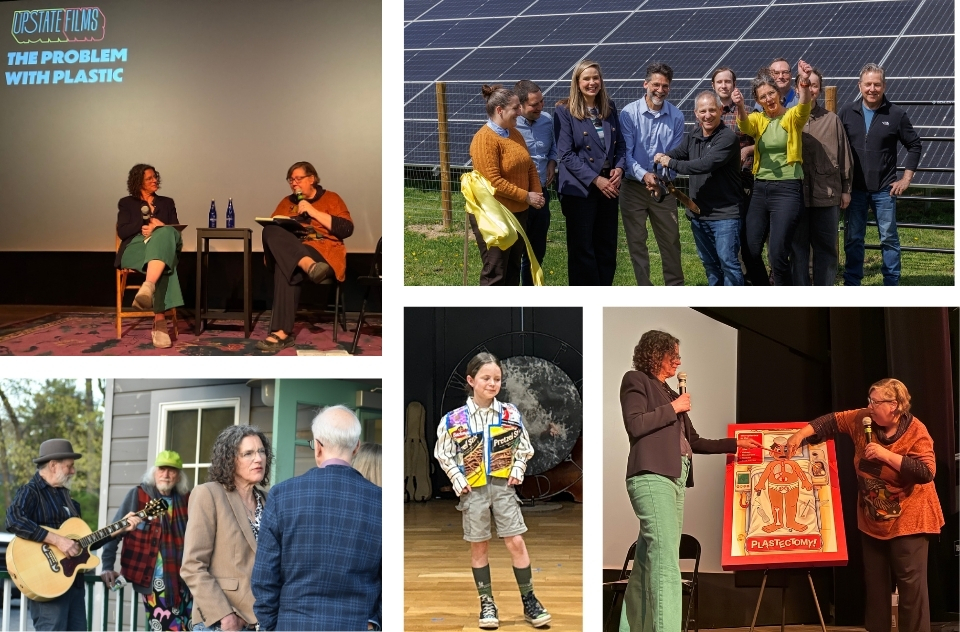 Collage of images from different Earth Day events
