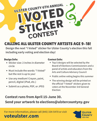 I Voted Sticker Contest Flyer