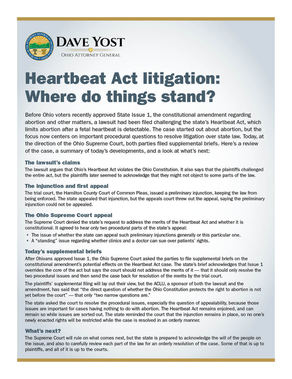 heartbeat bill factsheet