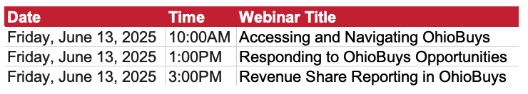 supplier june webinars