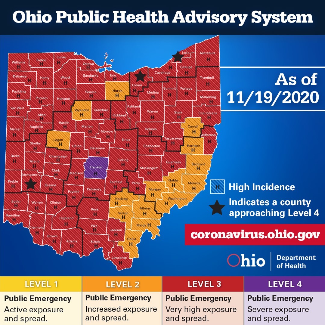 Ohio Public Health Advisory System Nov. 19