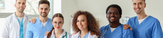 A group of medical professionals standing together.