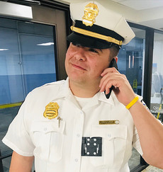 Cop with Phone