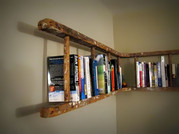 Ladder turned into a book shelf
