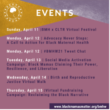 Black Maternal Health Week 2