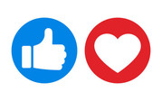 Facebook heart graphic