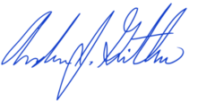 Mayor Andrew Ginther's signature
