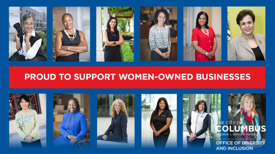 Photo collage of Columbus women business owners