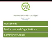 A screenshot of the "MyGreenSpot" page where folks can sign into their account