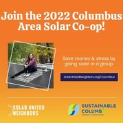 A flyer for the Solar Coop campaign where households can get discounts on solar panels and installation.