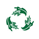 Green Bexley Logo of three oak leaves forming a circle