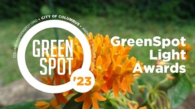 GreenSpotLight image with butterfly weed in the background