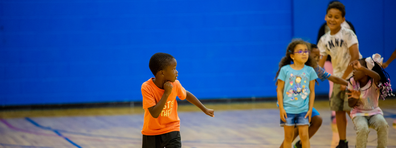 Children running