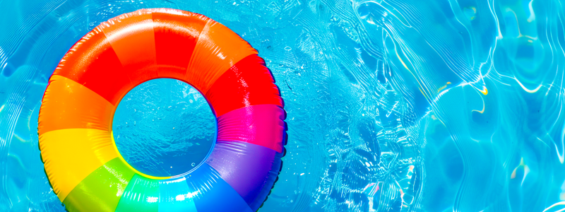 Rainbow Pool Float