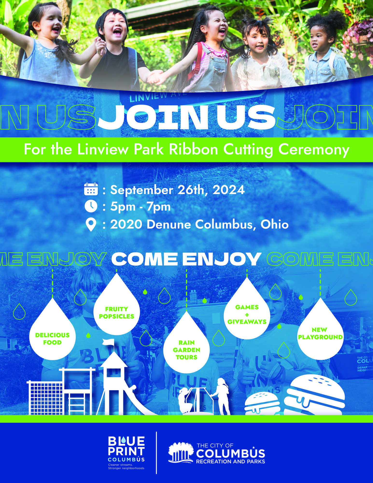 Linview Park Ribbon Cutting Ceremony Invite
