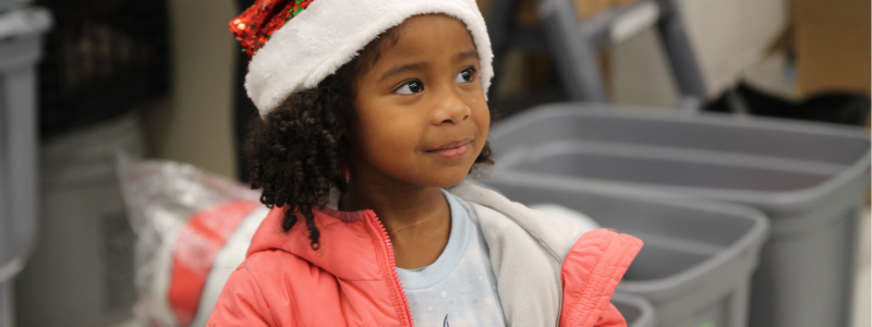 Little girl santa hat