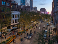 Rendering of Capital Line along Gay St 