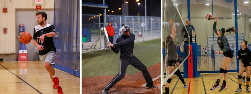 Softball, Volleyball and Basketball 