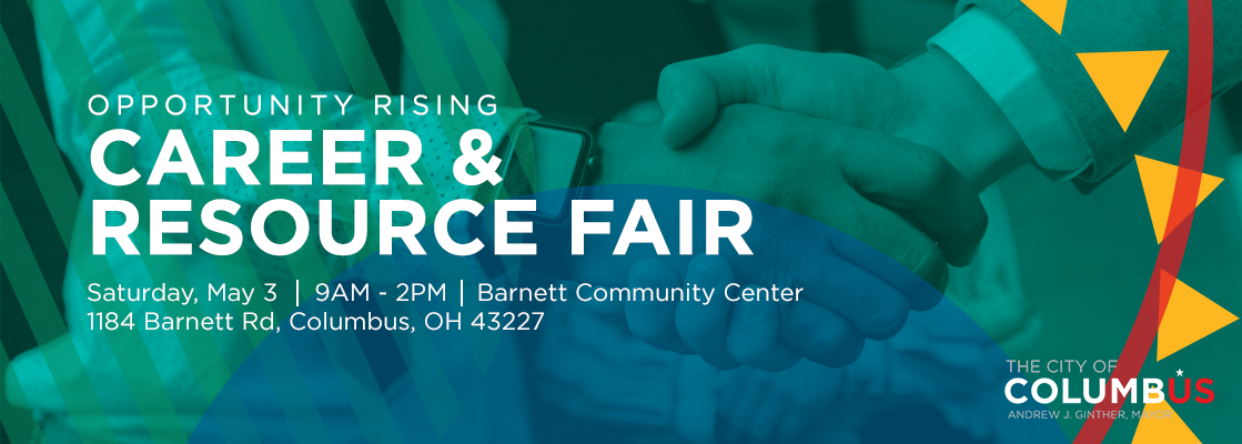 Opportunity Rising Career and Resource Fair: Photo of two people shaking hands
