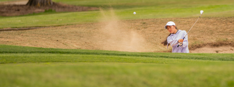 girl golfing