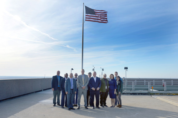 Rhodes roof flag raising