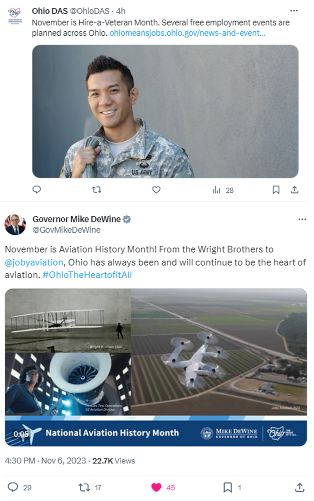 Nov. 13 eNews tweets