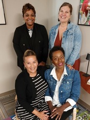 Back row, Stephanie Wade (SDA 9) and Catherine Lachman, front row, Marcy Jett and Sheena Pasker.