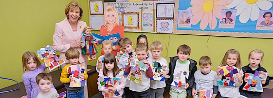First Lady Fran DeWine celebrates 20 Million Books Mailed from Dolly Parton's Imagination Library of Ohio in April 2025