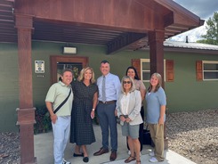 Director Wente and Assistant Director Jeff Van Deusen with Necco Team