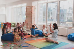 children in classroom