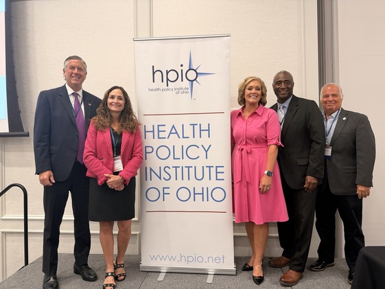 Director Wente in a group photo with Health Policy Institute of Ohio panelists.