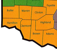 SW Ohio Region Map
