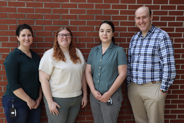 New Lab Staff: Dr. Black, McKenzie, Tori, and Kyle