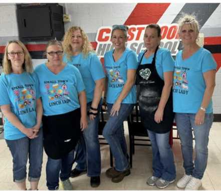 Crestwood Local Schools food service staff host a Farm to School event.